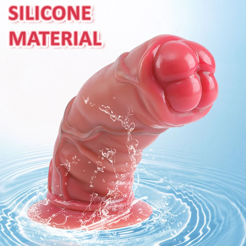 Venusfun Realistic Short Thick Wearable Dildo Harness for Deep Penetration All Genders