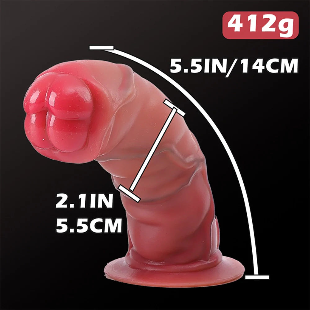 Venusfun Realistic Short Thick Wearable Dildo Harness for Deep Penetration All Genders
