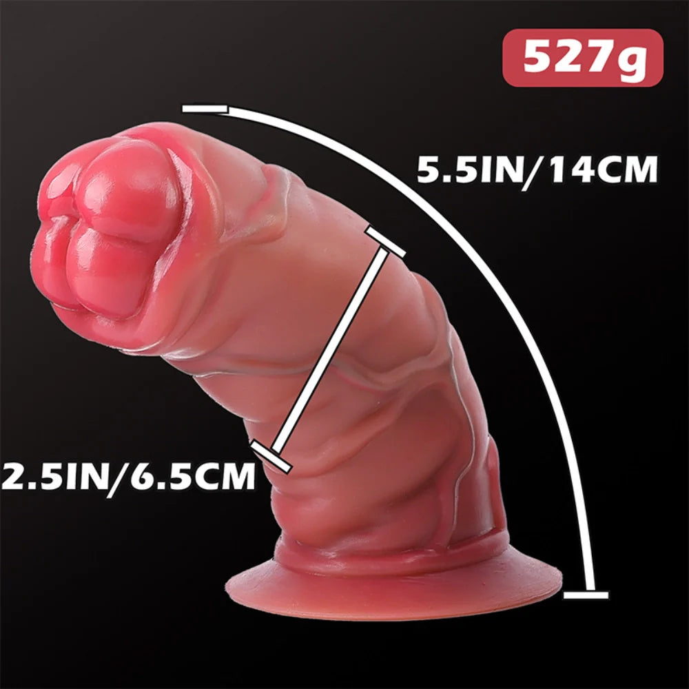 Venusfun Realistic Short Thick Wearable Dildo Harness for Deep Penetration All Genders