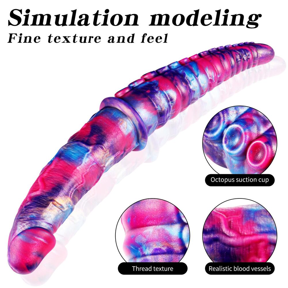 Veyra - 13.7 Inch Double Dildo with Tentacle & Realistic Texture