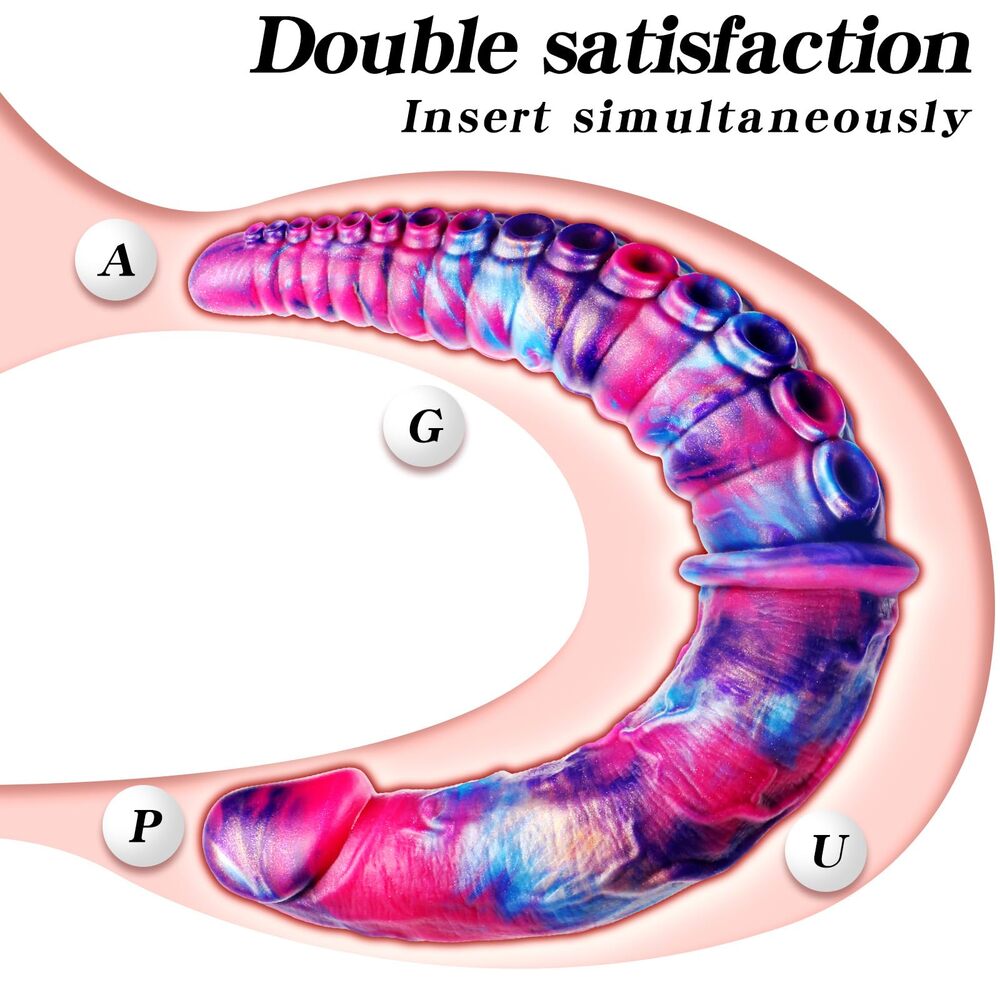 Veyra - 13.7 Inch Double Dildo with Tentacle & Realistic Texture