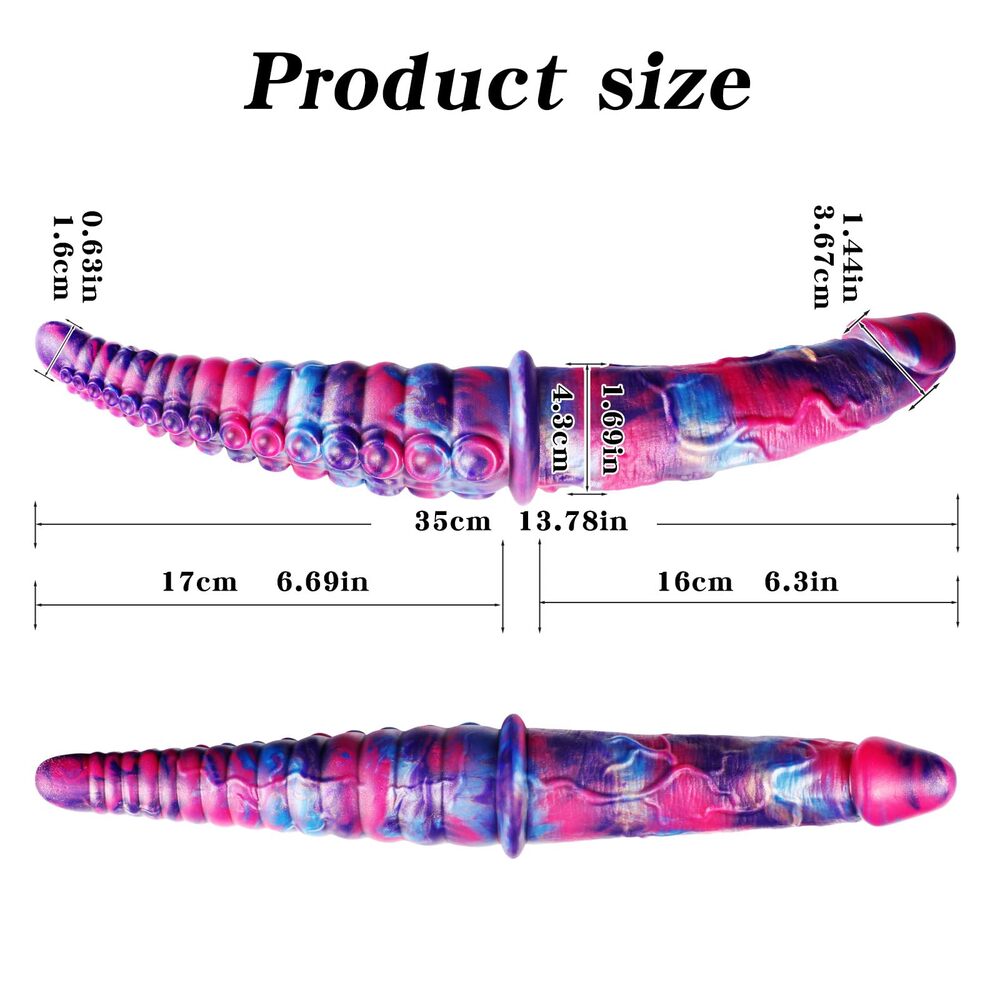 Veyra - 13.7 Inch Double Dildo with Tentacle & Realistic Texture