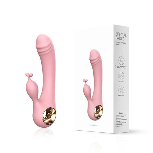 Vibrating Pink Dildo Dual Teaser
