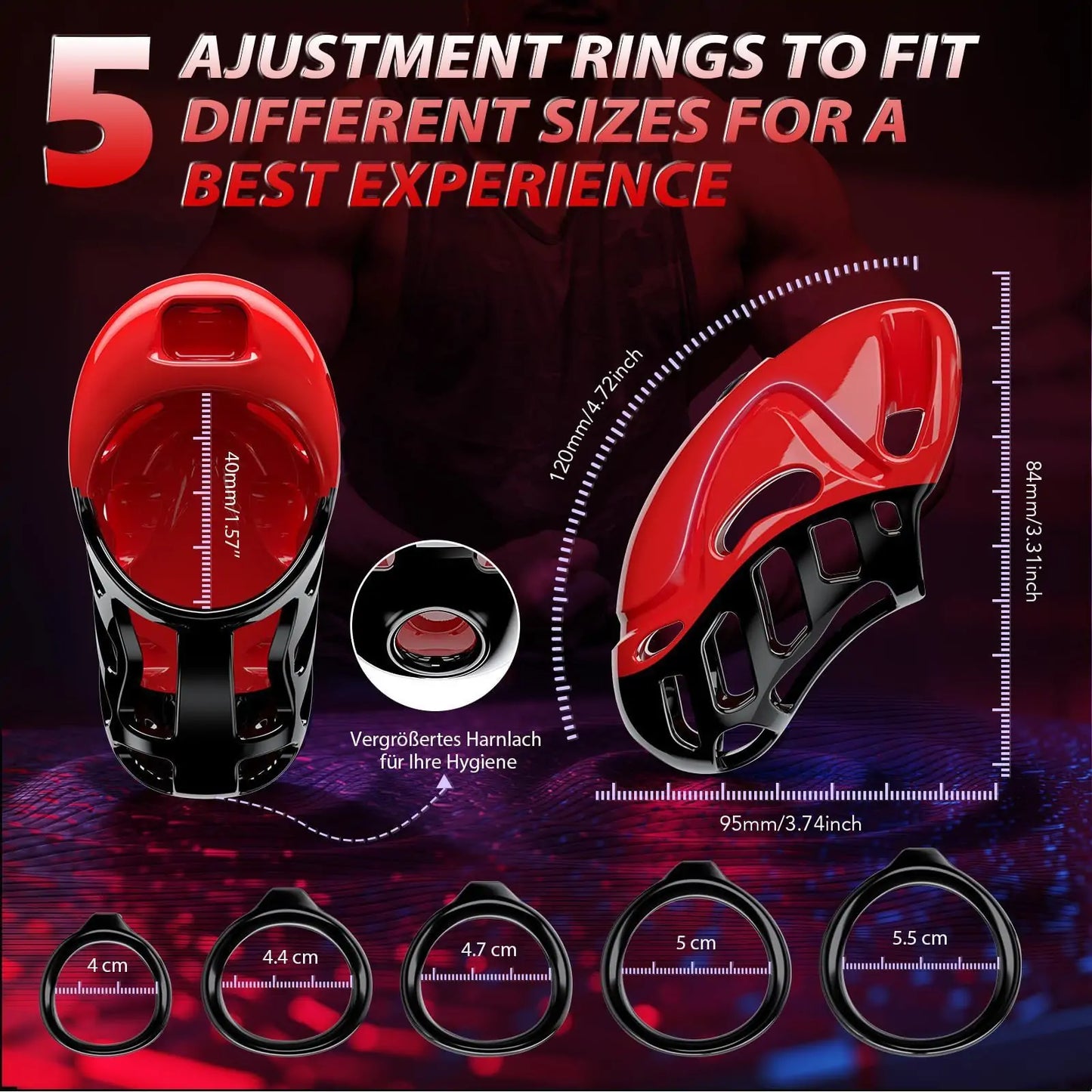 Vibrating Smart Male Chastity Cage