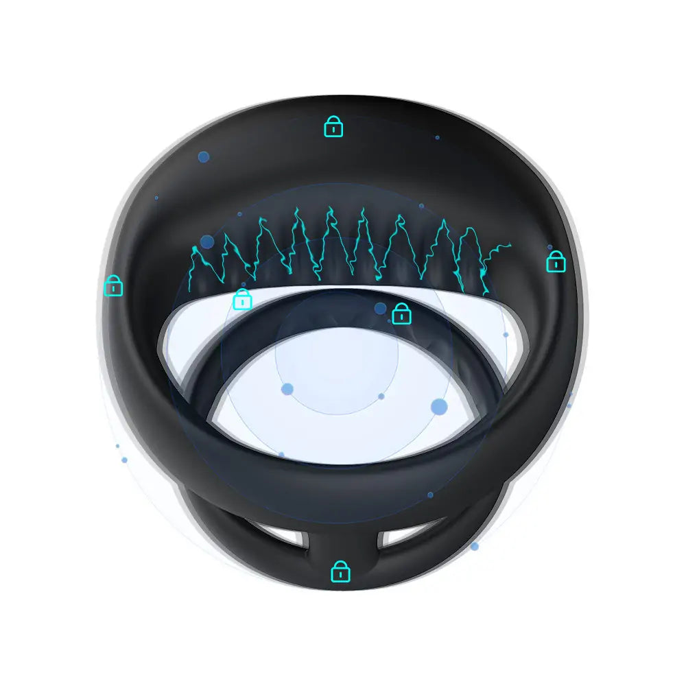 Vibration Cock Double Ring Couple Pleasure