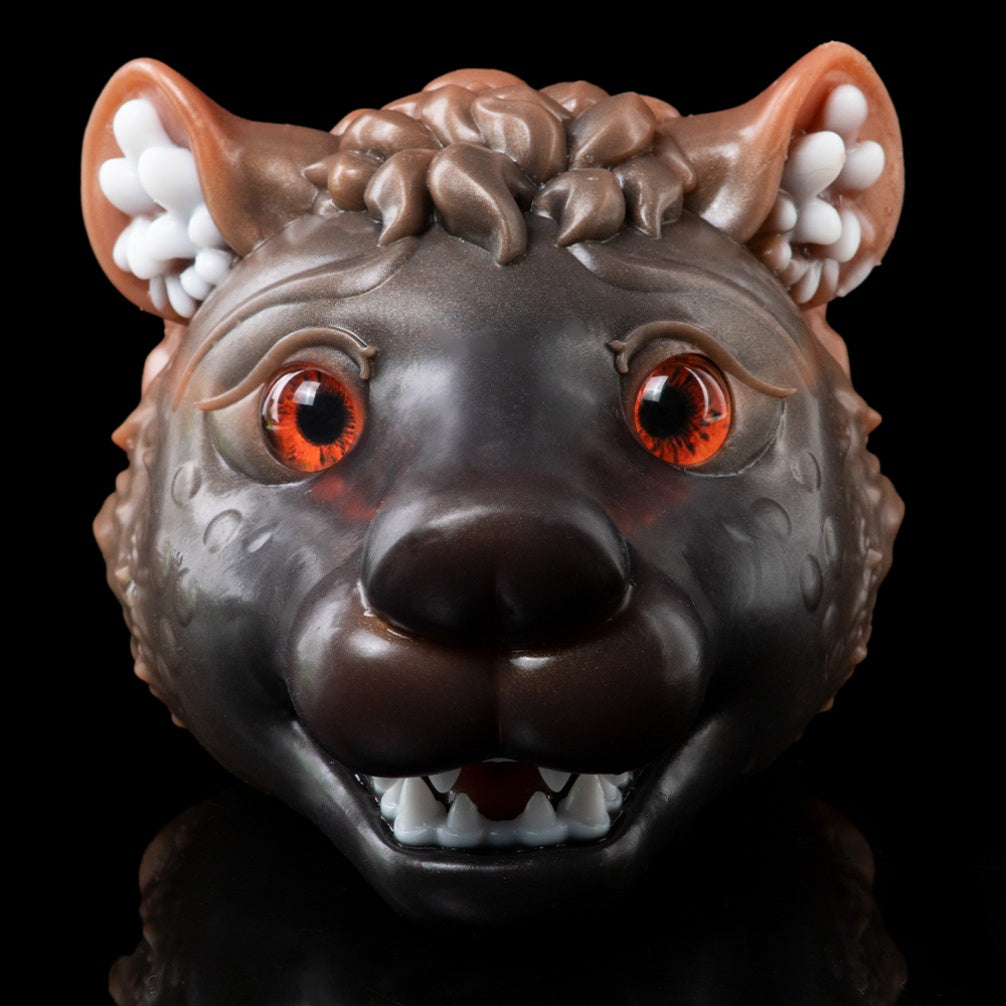 Fantasy Brown Canine Silicone Sex Doll - Beast Oral Sex Penis Massage Masturbator for Men