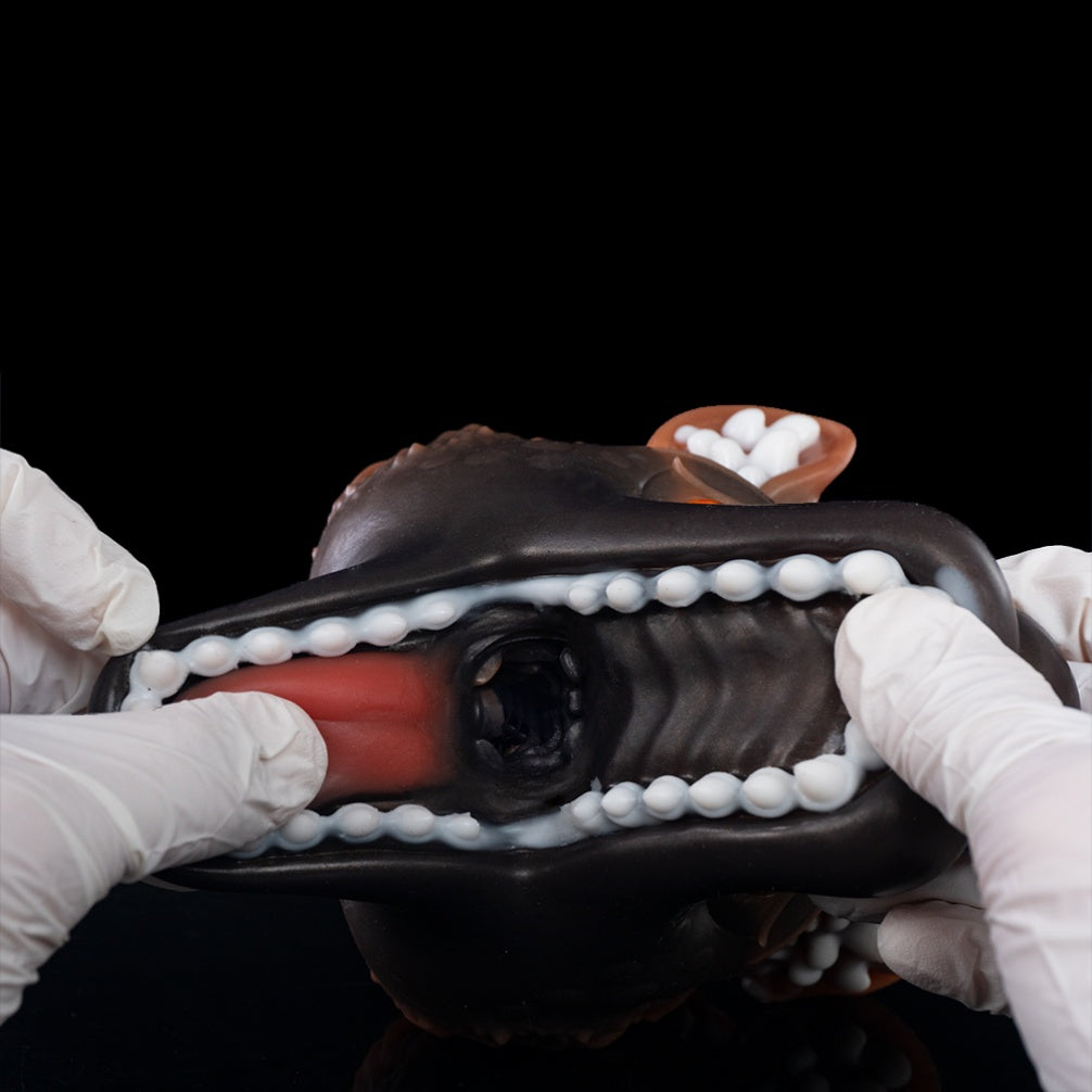 Fantasy Brown Canine Silicone Sex Doll - Beast Oral Sex Penis Massage Masturbator for Men