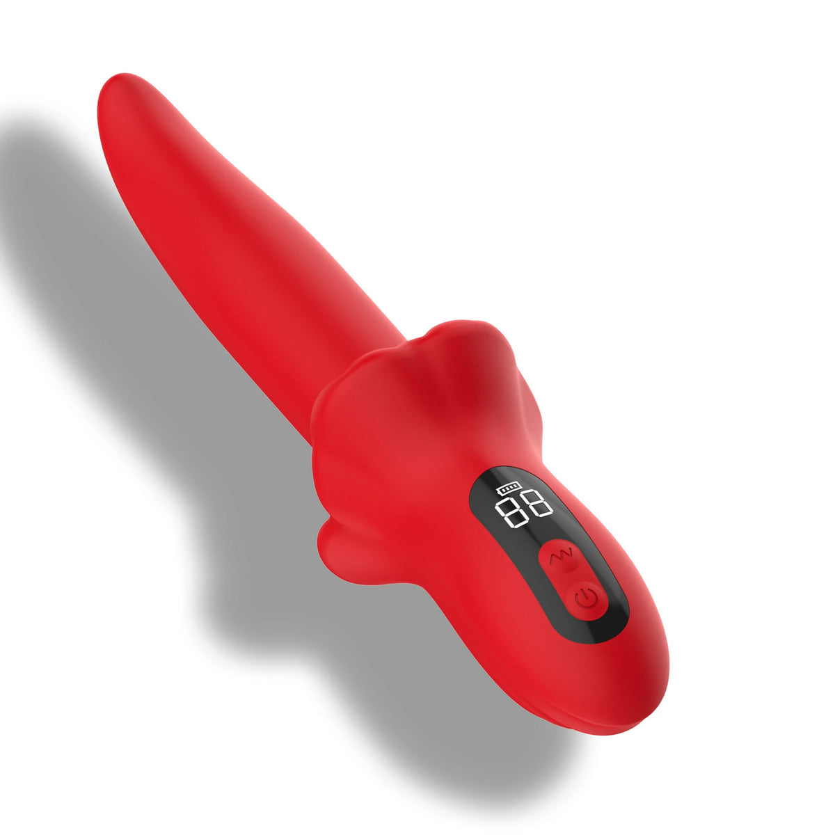 Wave Motion Tongue Vibrator Wand – Smart Display Multi-Mode Vibrator