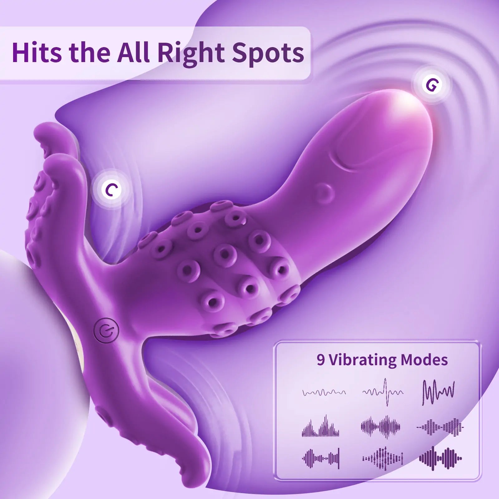 Wearable Octopus Vibrator with App anesidora Wearable Octopus Vibrator with App anesidora