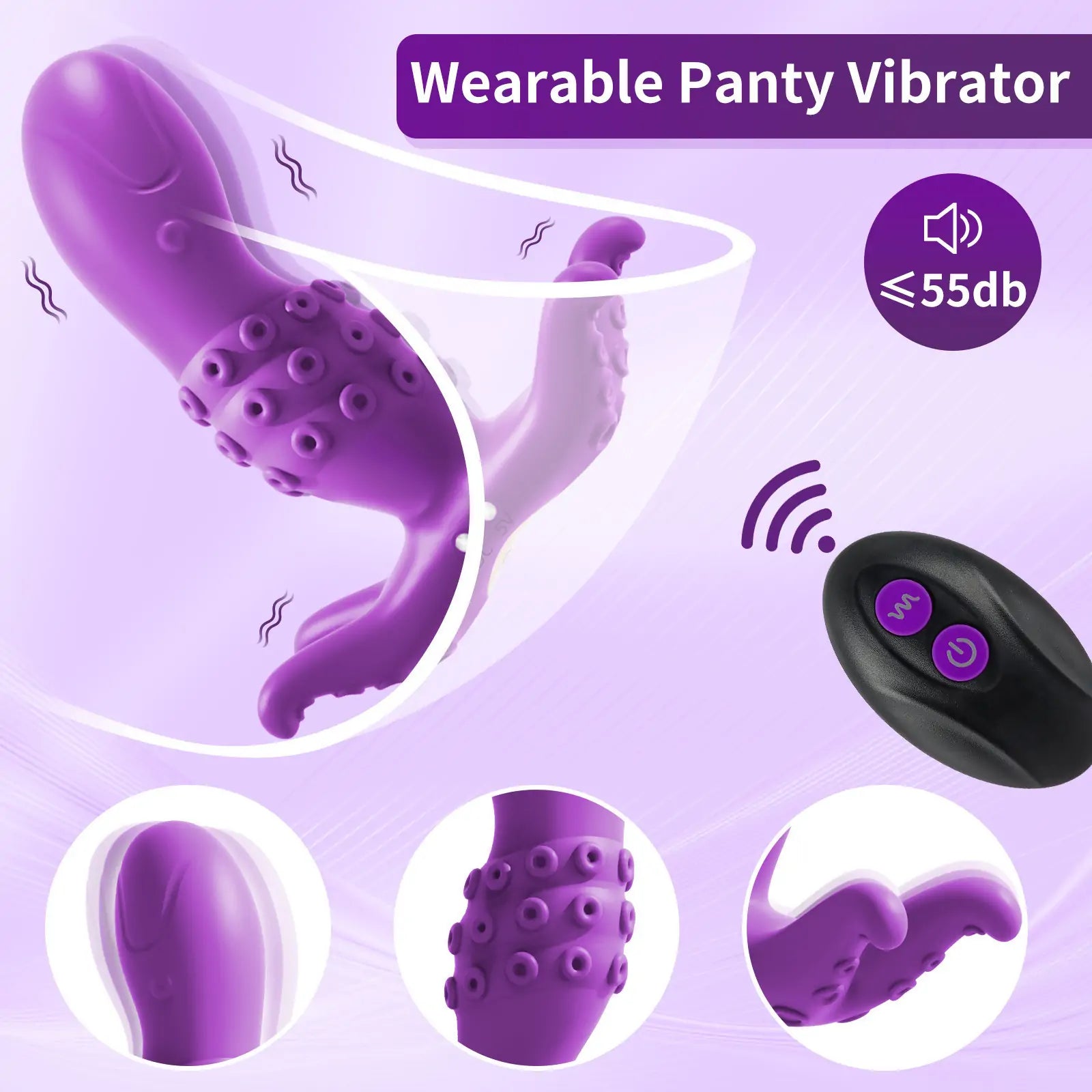 Wearable Octopus Vibrator with App anesidora Wearable Octopus Vibrator with App anesidora
