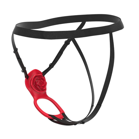 Wearable Rose Vibrating Strap-On Ring with APP Control