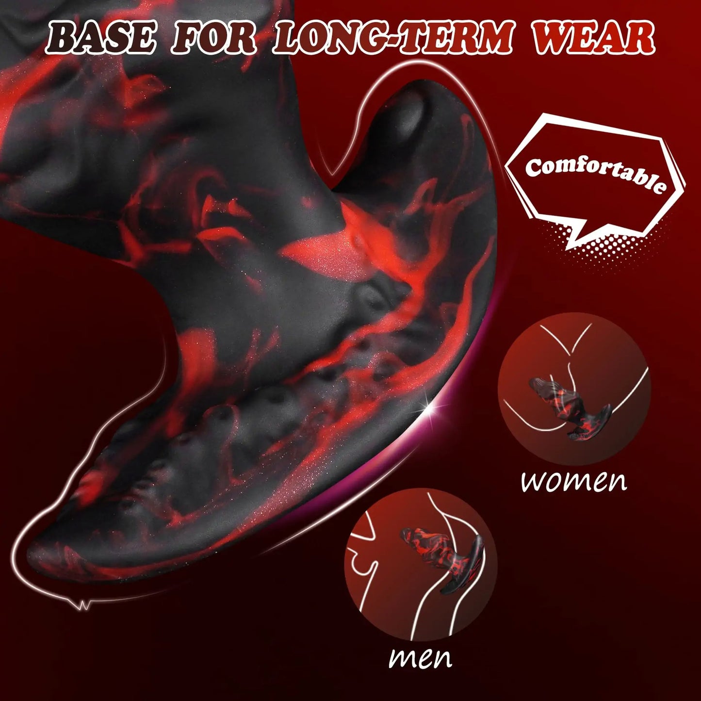 Wearable T-Base Silicone Butt Plug