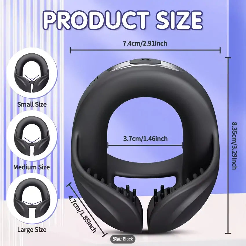 Wearable Testicle Stimulation Vibrating Cock Ring