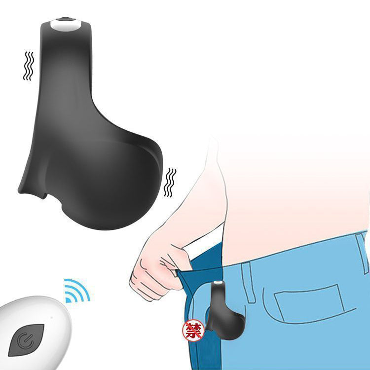 Wearable Testicle Stimulation Vibrating Cock Ring