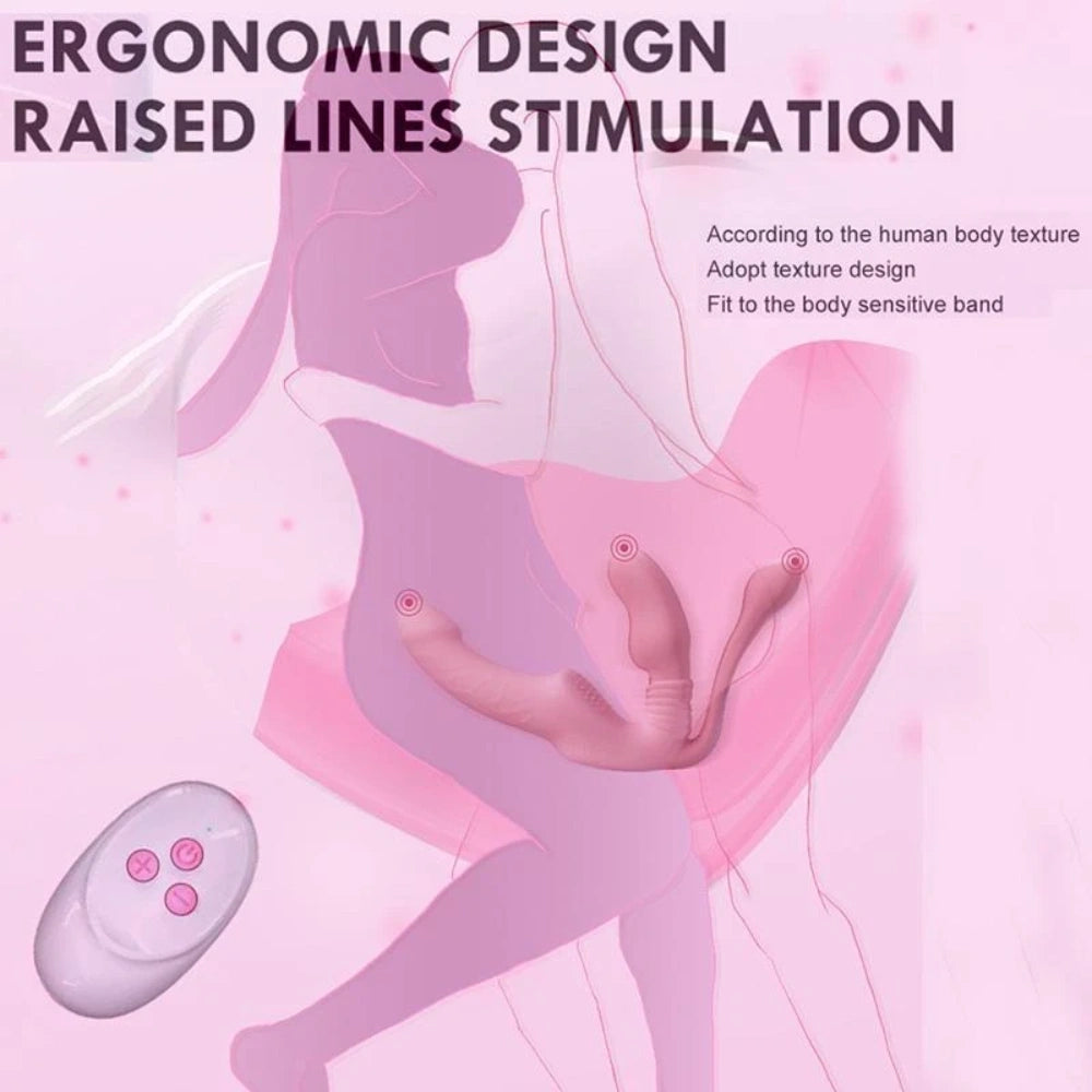 Wearable Triple-Motor Couples Vibrator