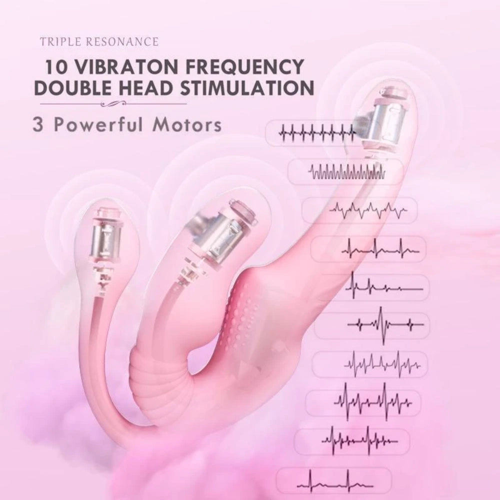 Wearable Triple-Motor Couples Vibrator