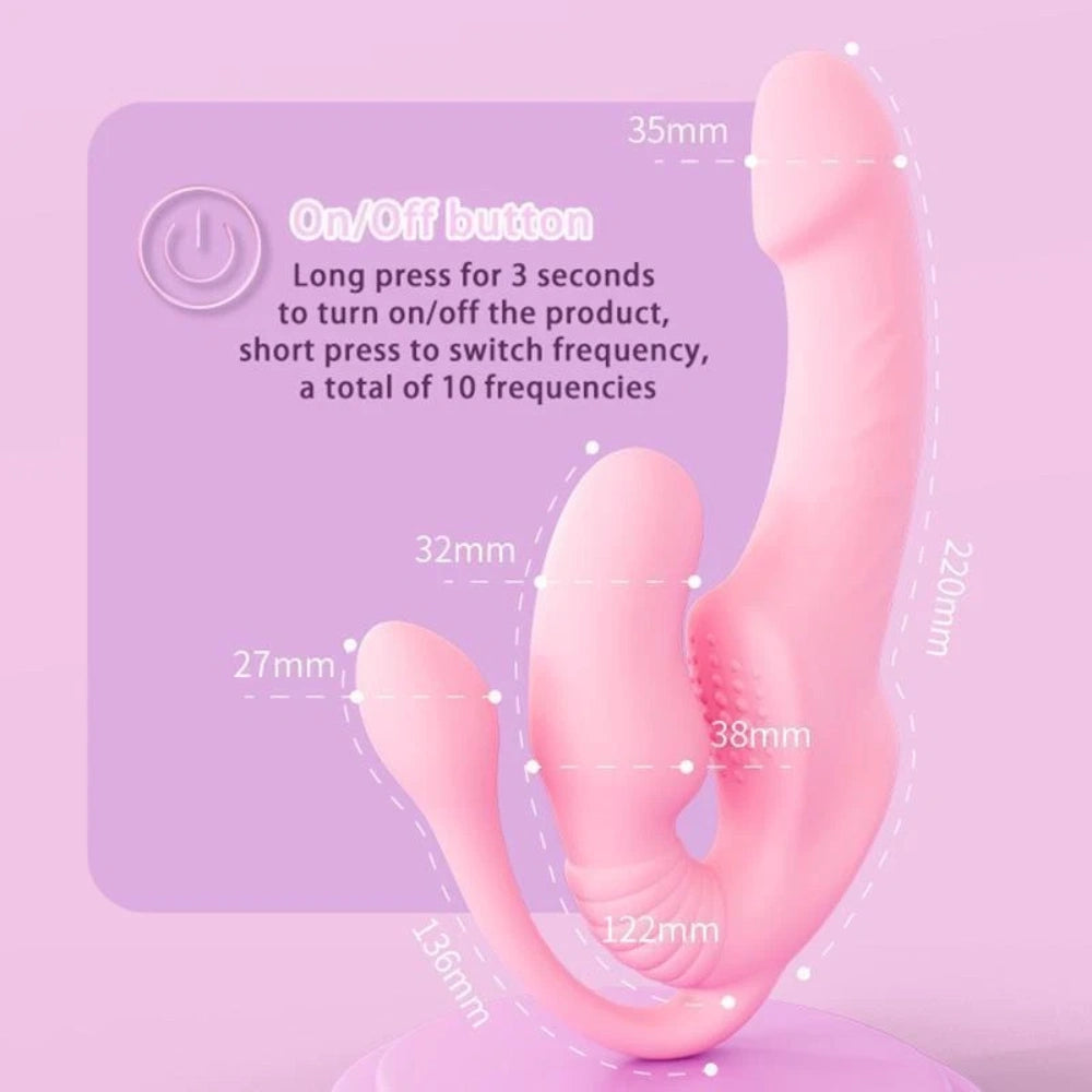 Wearable Triple-Motor Couples Vibrator