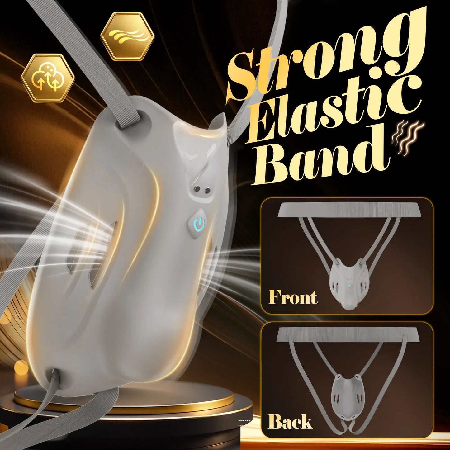 Wearable Vibrating Chastity Cage with App