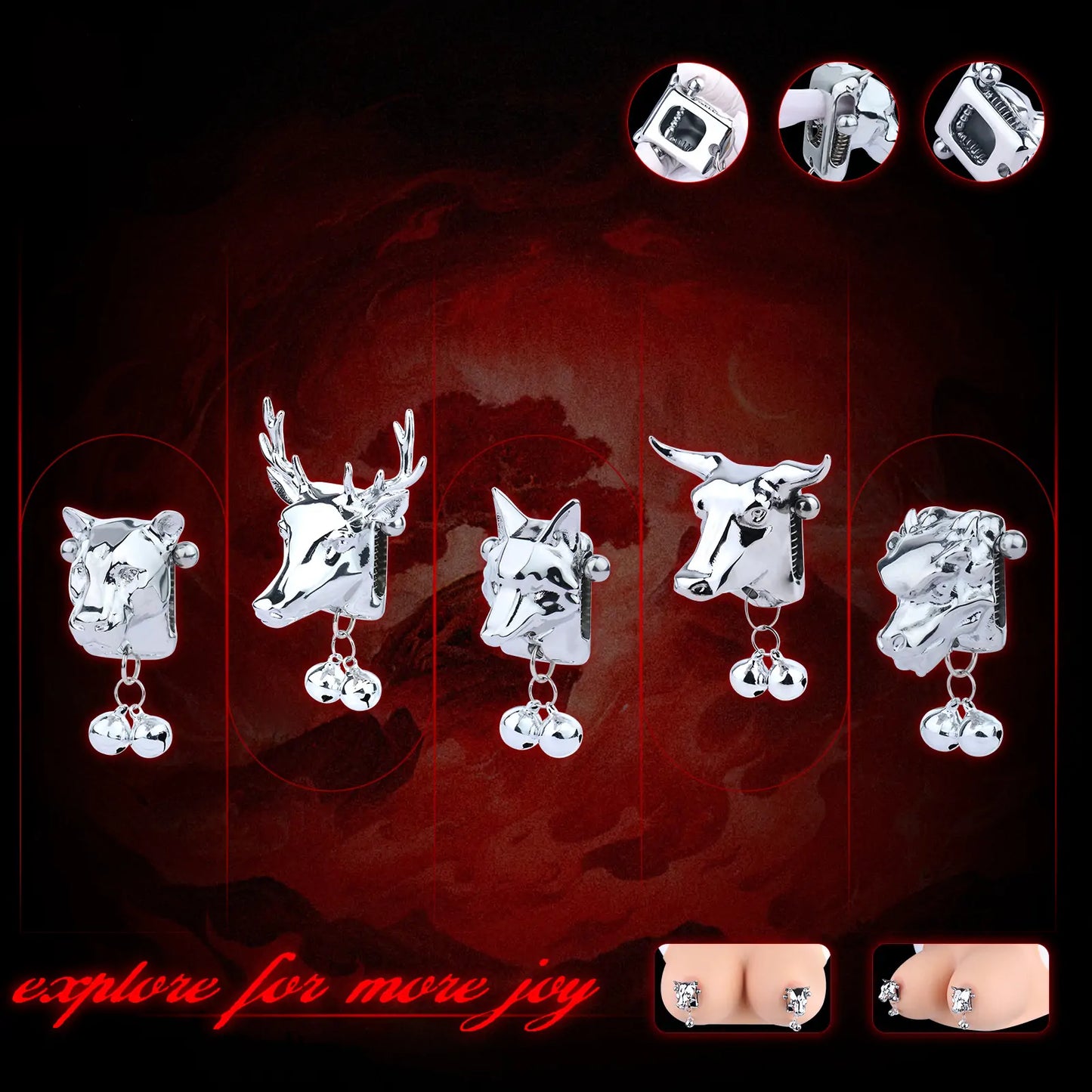 Wild Beast Stainless Steel Nipple Clamps