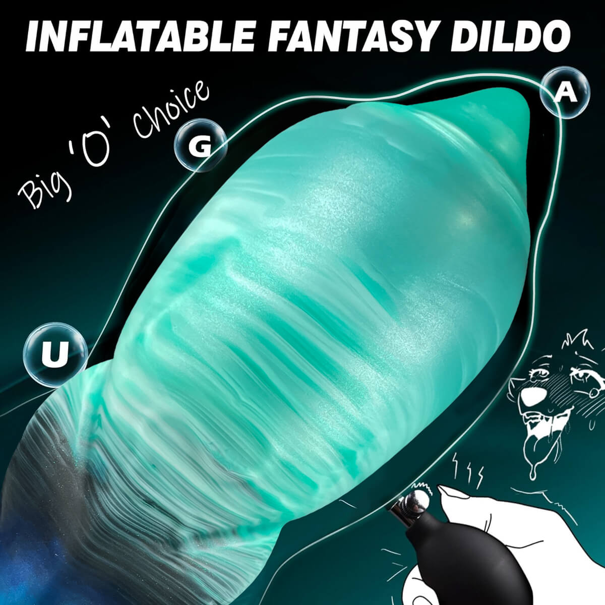 Will 9 Inch Inflatable Dildo