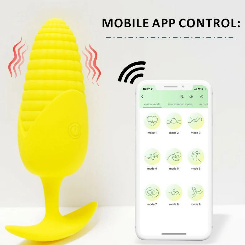 Wireless Corn Vibrating Butt Plug