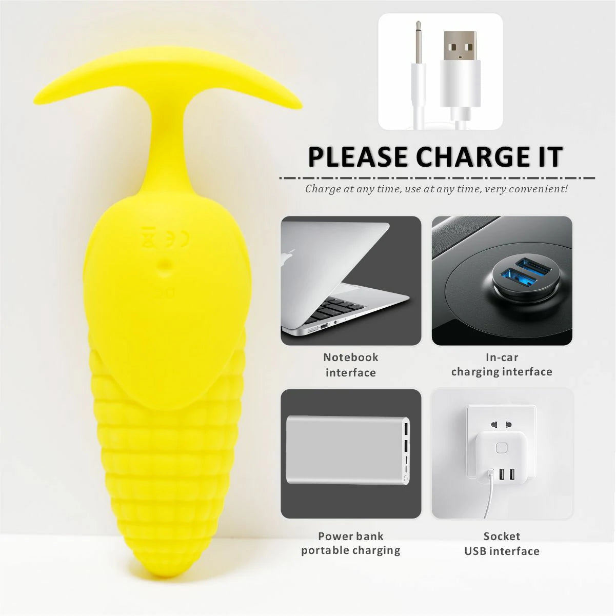 Wireless Corn Vibrating Butt Plug