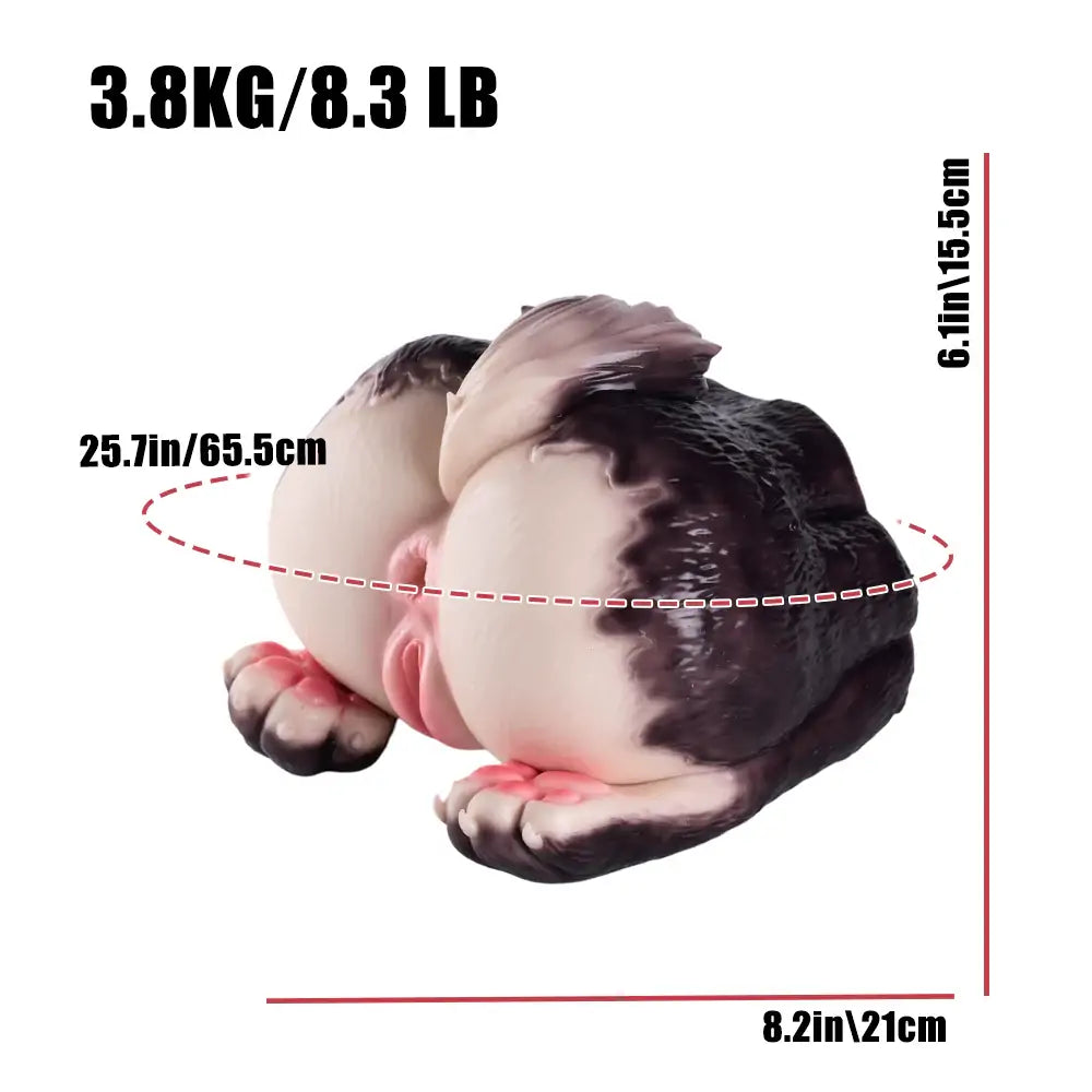 Wolf Dual-Entry Platinum Silicone Pocket Pussy