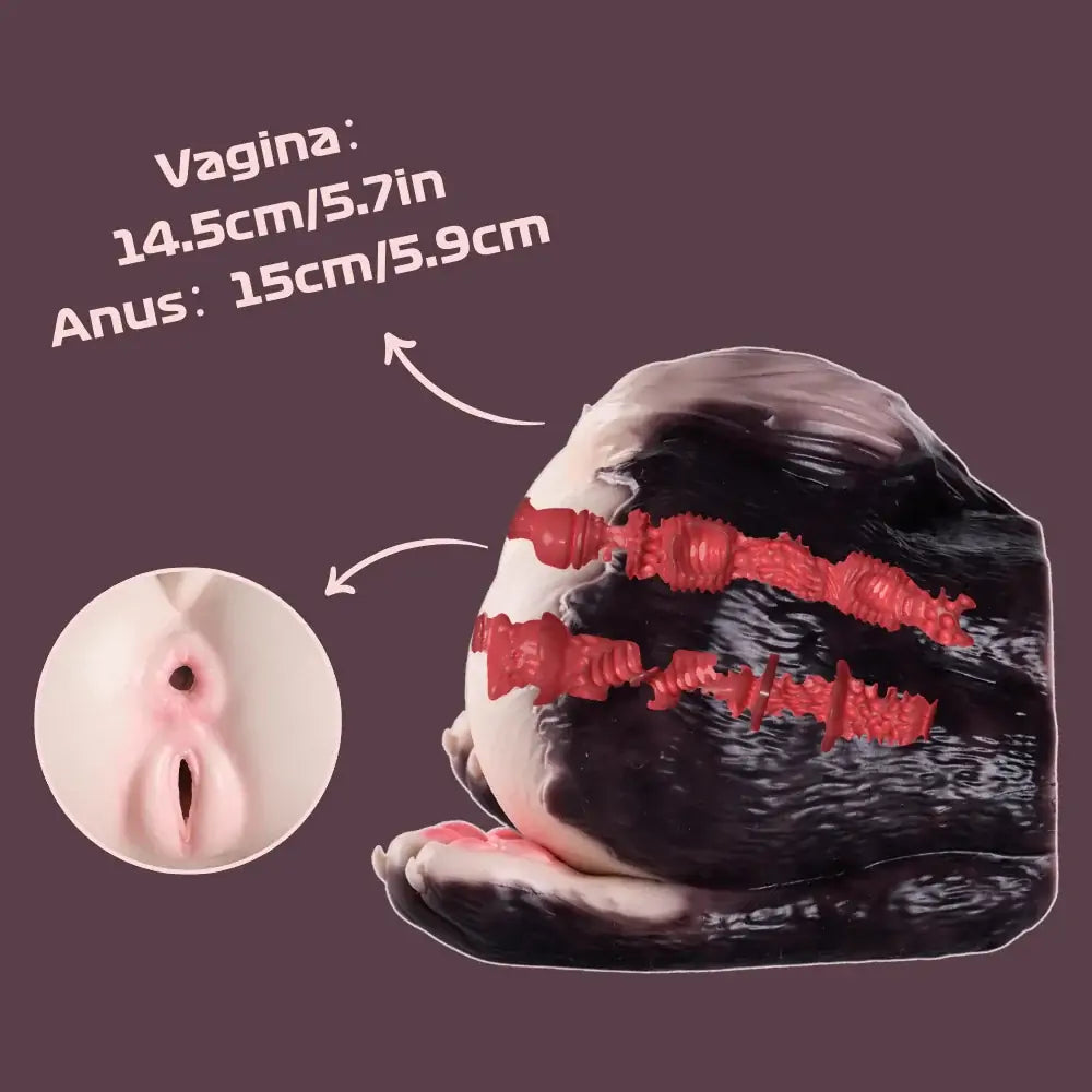 Wolf Dual-Entry Platinum Silicone Pocket Pussy