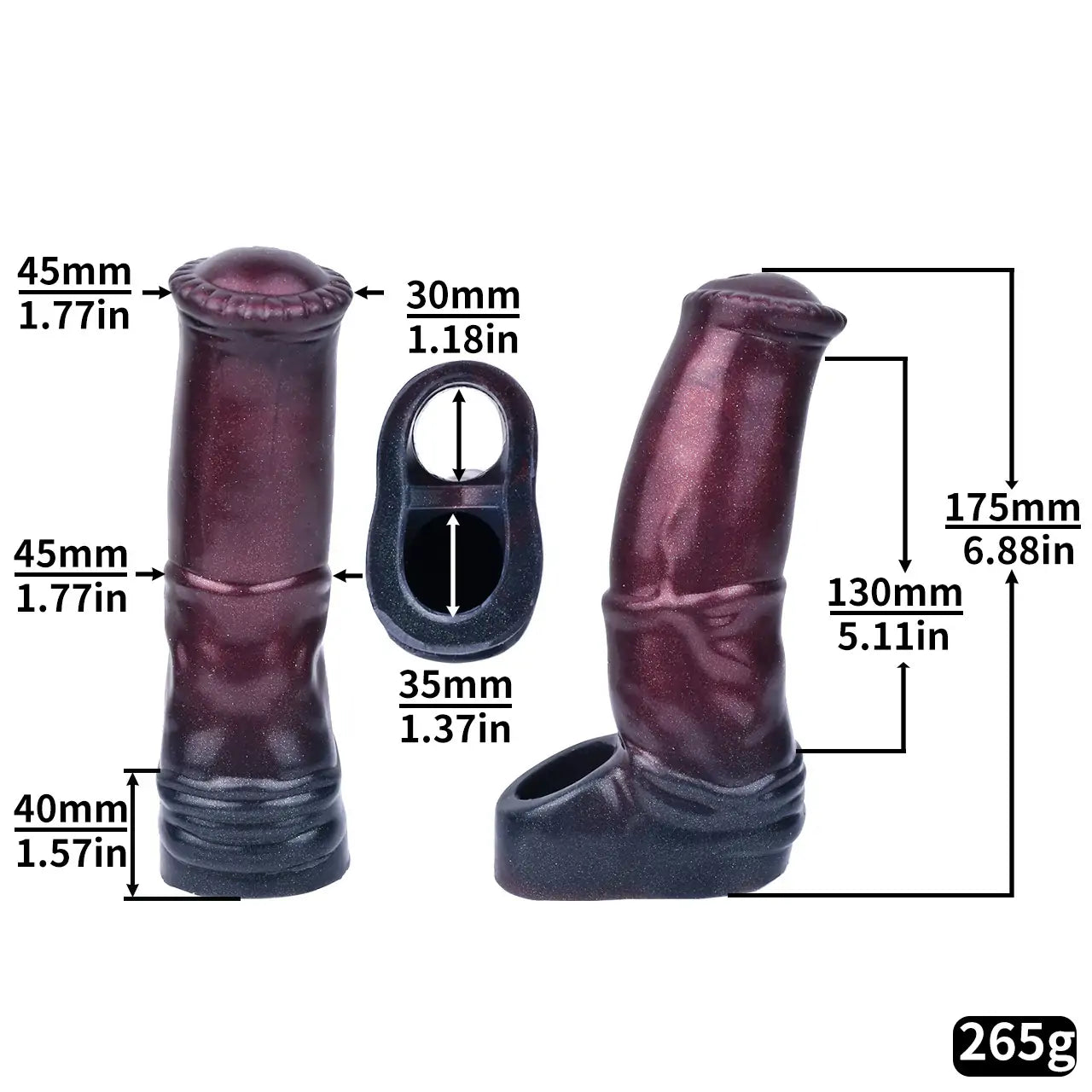 Platinum Silicone Fantasy Penis Sleeve