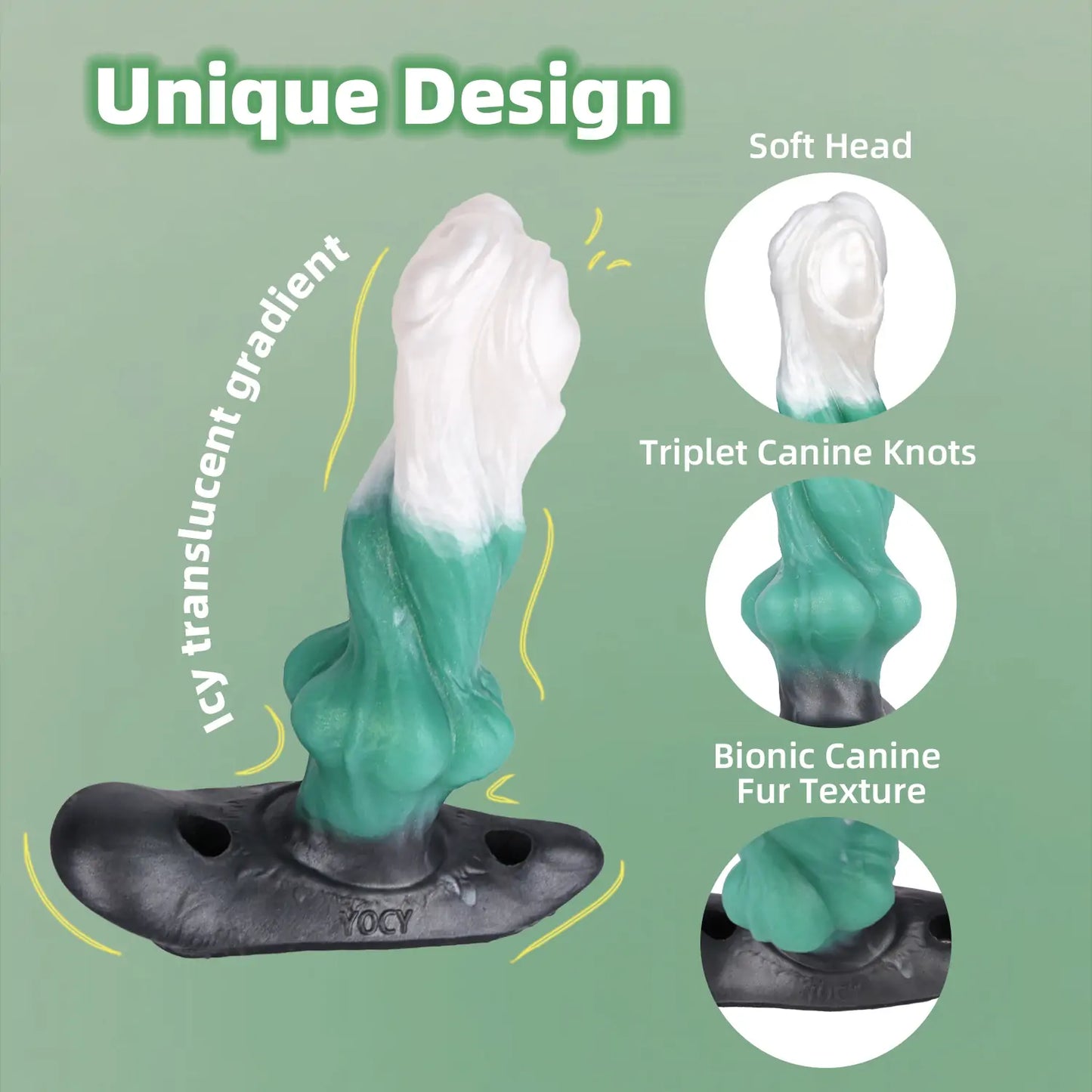 Wolf Fantasy Butt Plug with Elastic Strap