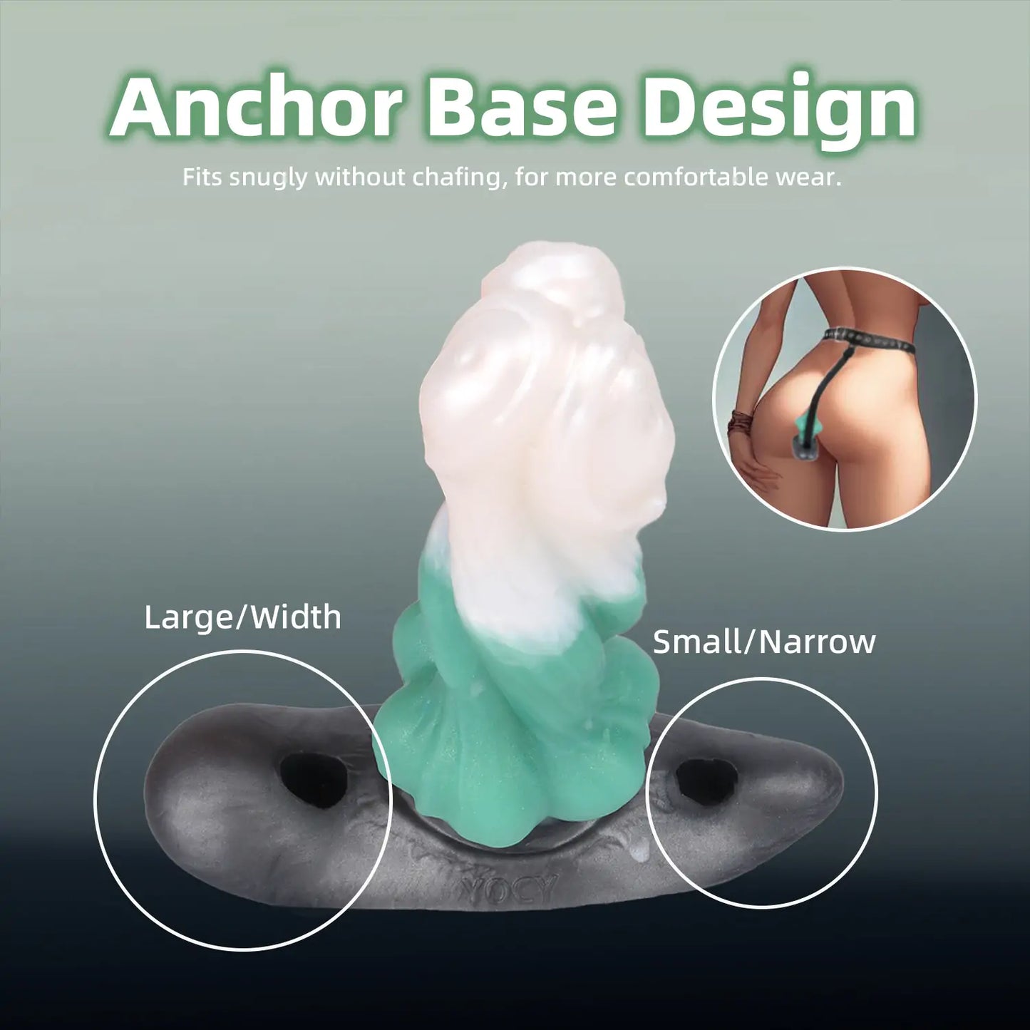 Wolf Fantasy Butt Plug with Elastic Strap