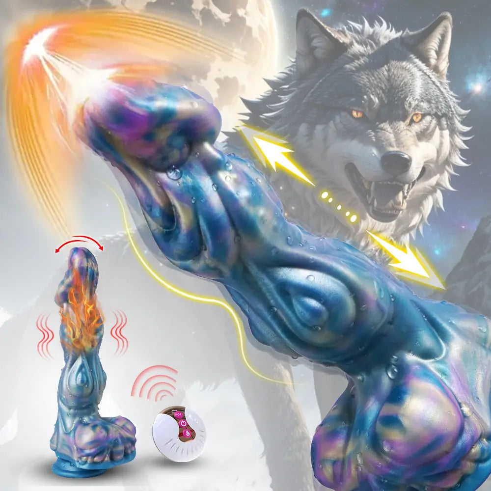 Wolf Knot Thrusting Fantasy Dildo 9.9 Inches