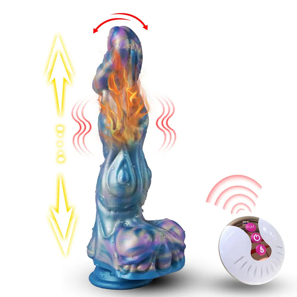 Wolf Knot Thrusting Fantasy Dildo 9.9 Inches