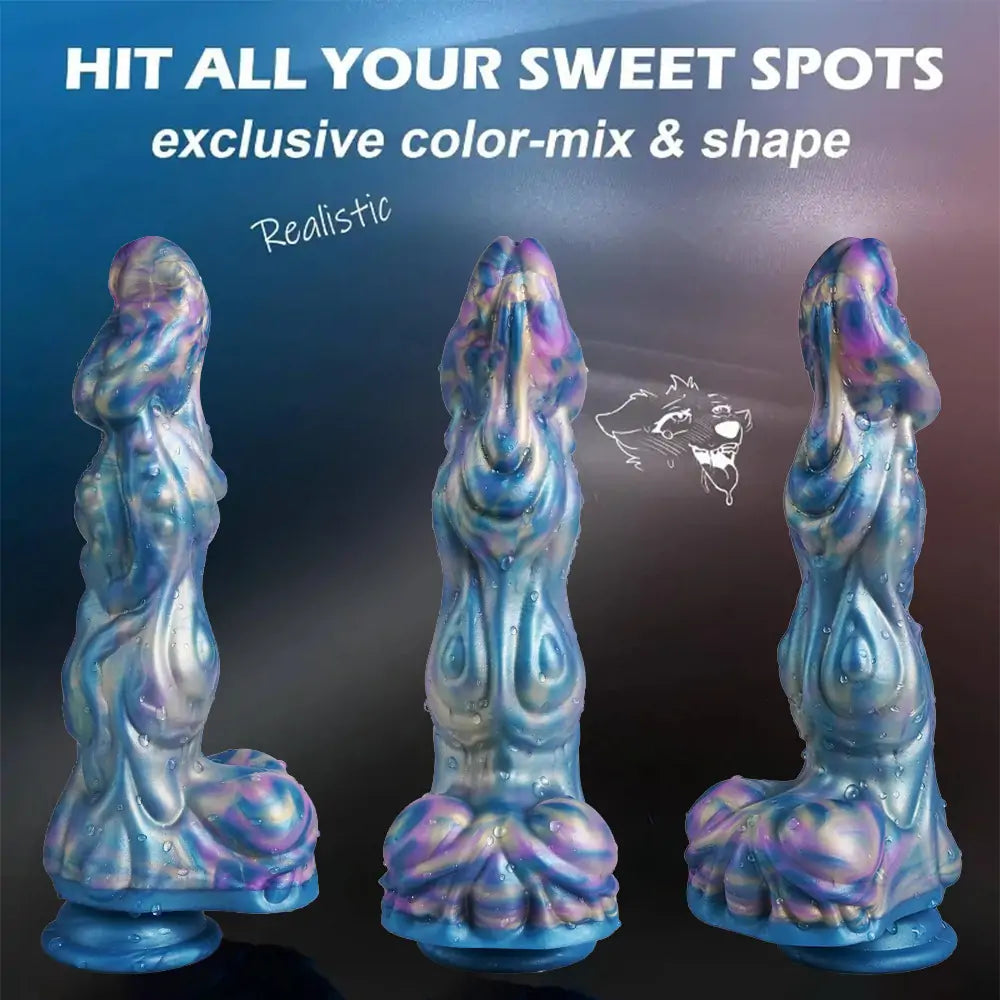 Wolf Knot Thrusting Fantasy Dildo 9.9 Inches