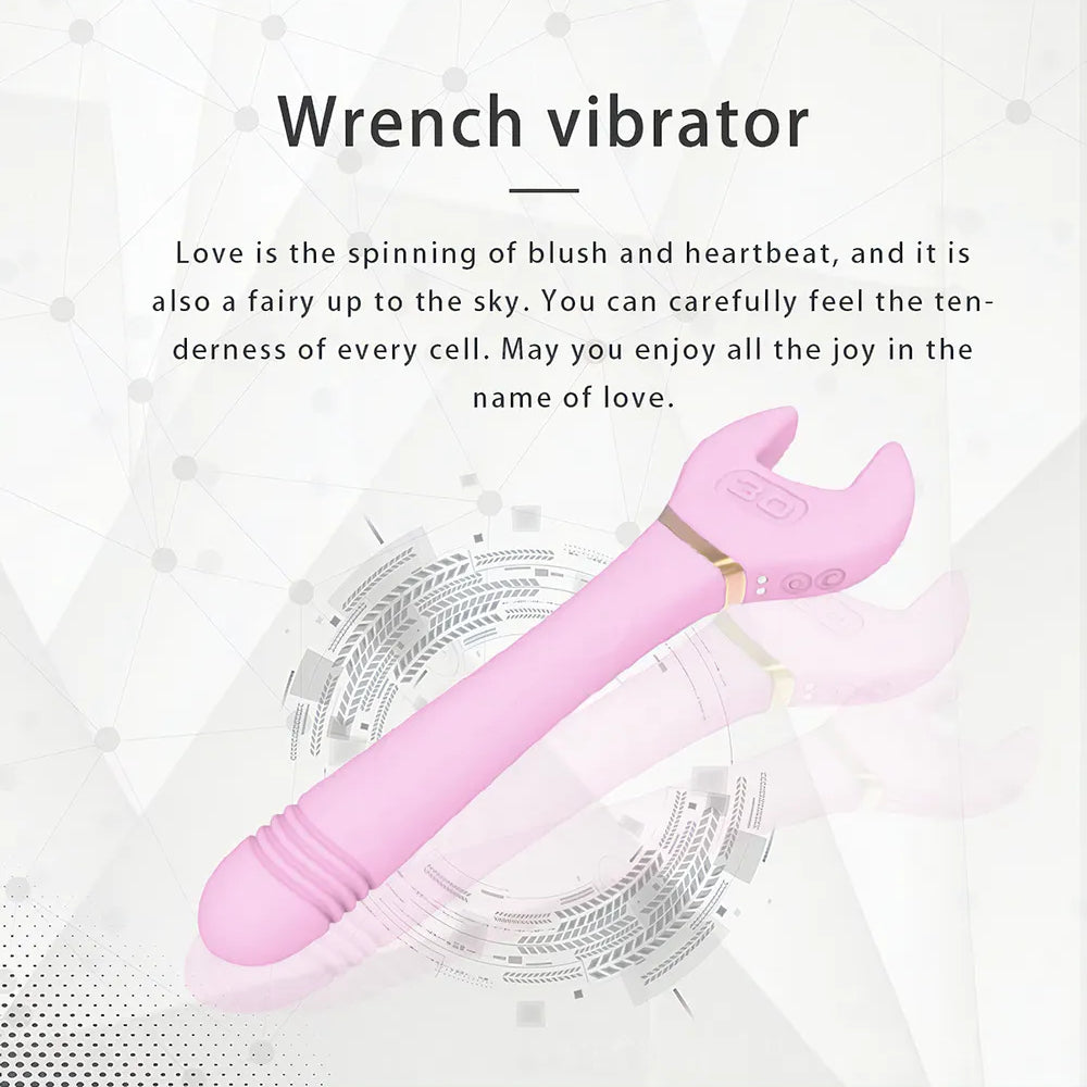 Wrench Thrusting G-Spot Vibrator with 10 Speeds