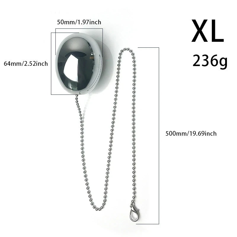 Metal Anal Ball – Stainless Steel Anal Plug with Chain