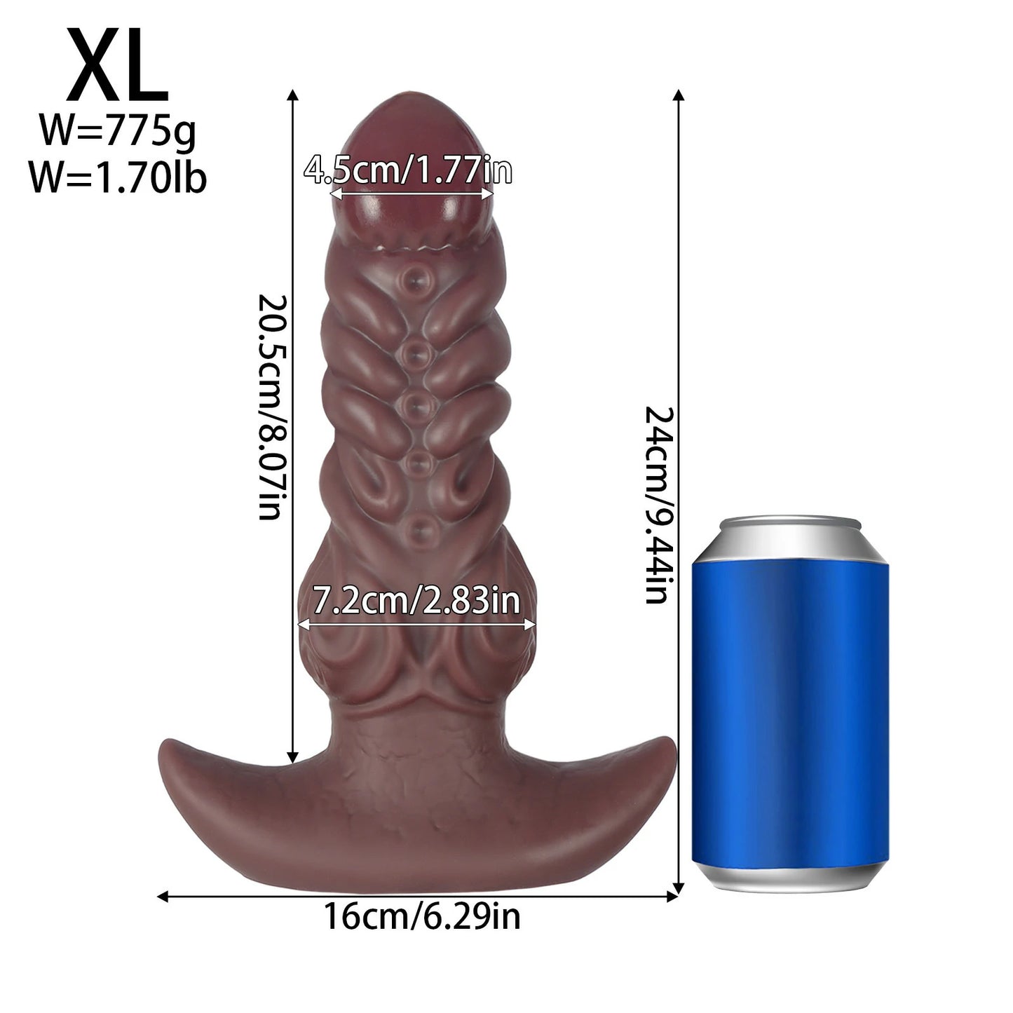 Wearable Dog Liquid Silicone Anal Plug & Dildo