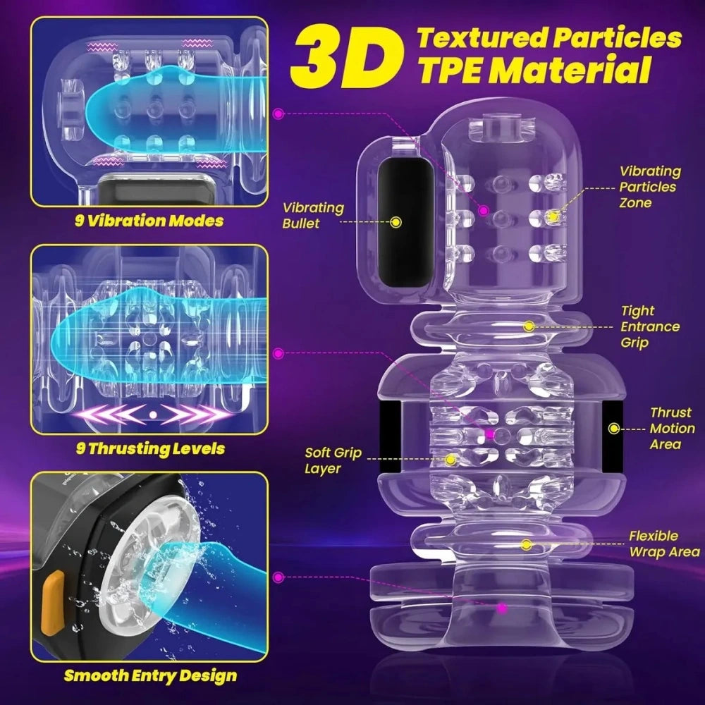 XT2 Wearable Hands Free Thrusting Masturbator