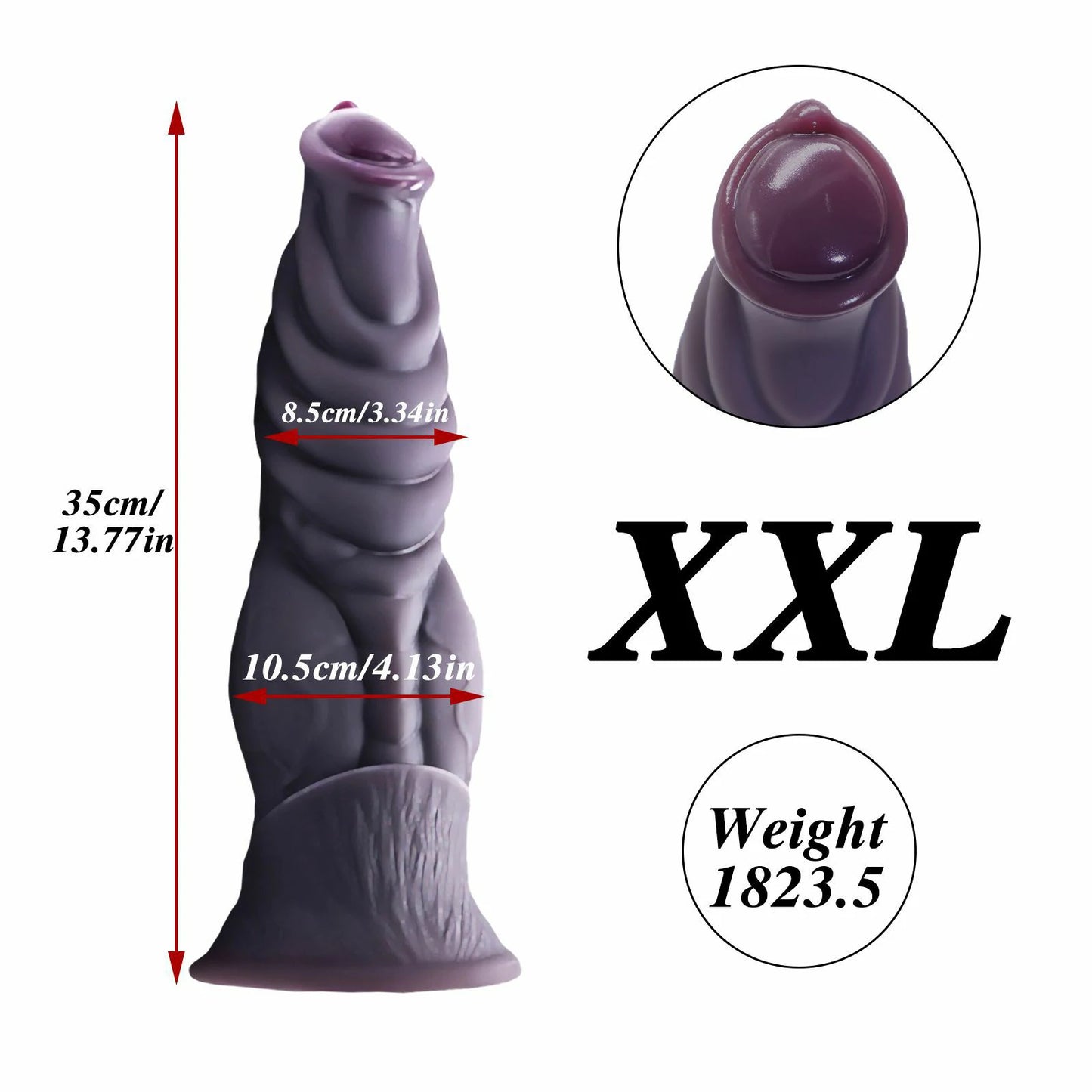Wild Power: Realistic Horse Fantasy Silicone Dildo