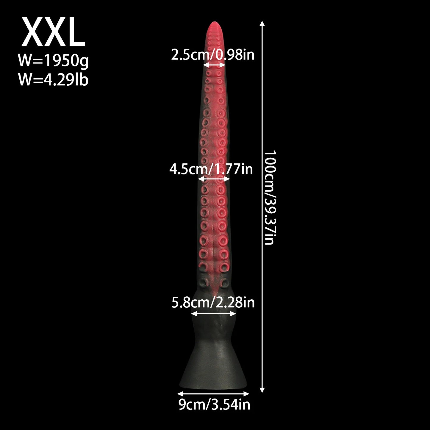 Deep Realm  Extra-Long Spiral Suction Dildo