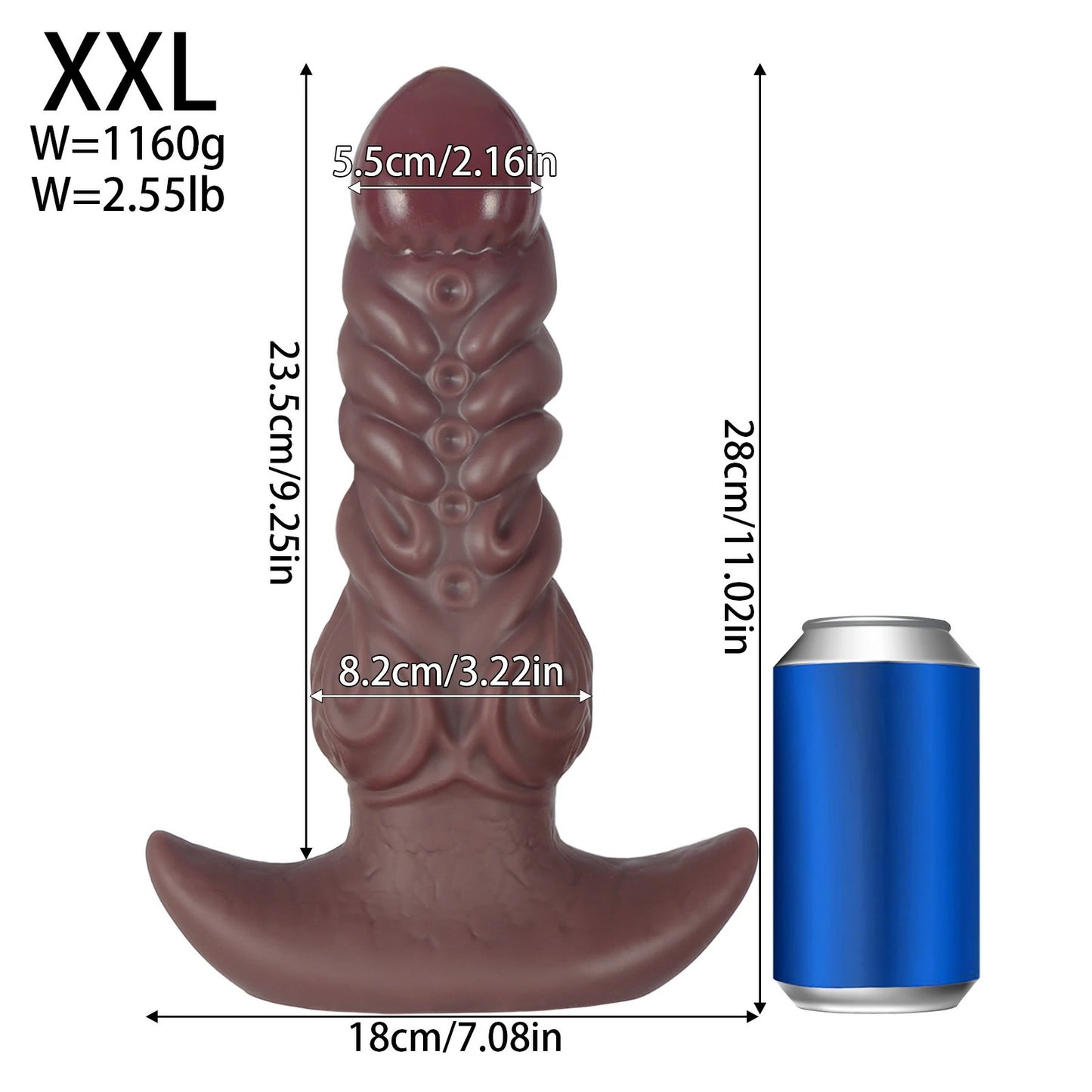 Wearable Dog Liquid Silicone Anal Plug & Dildo