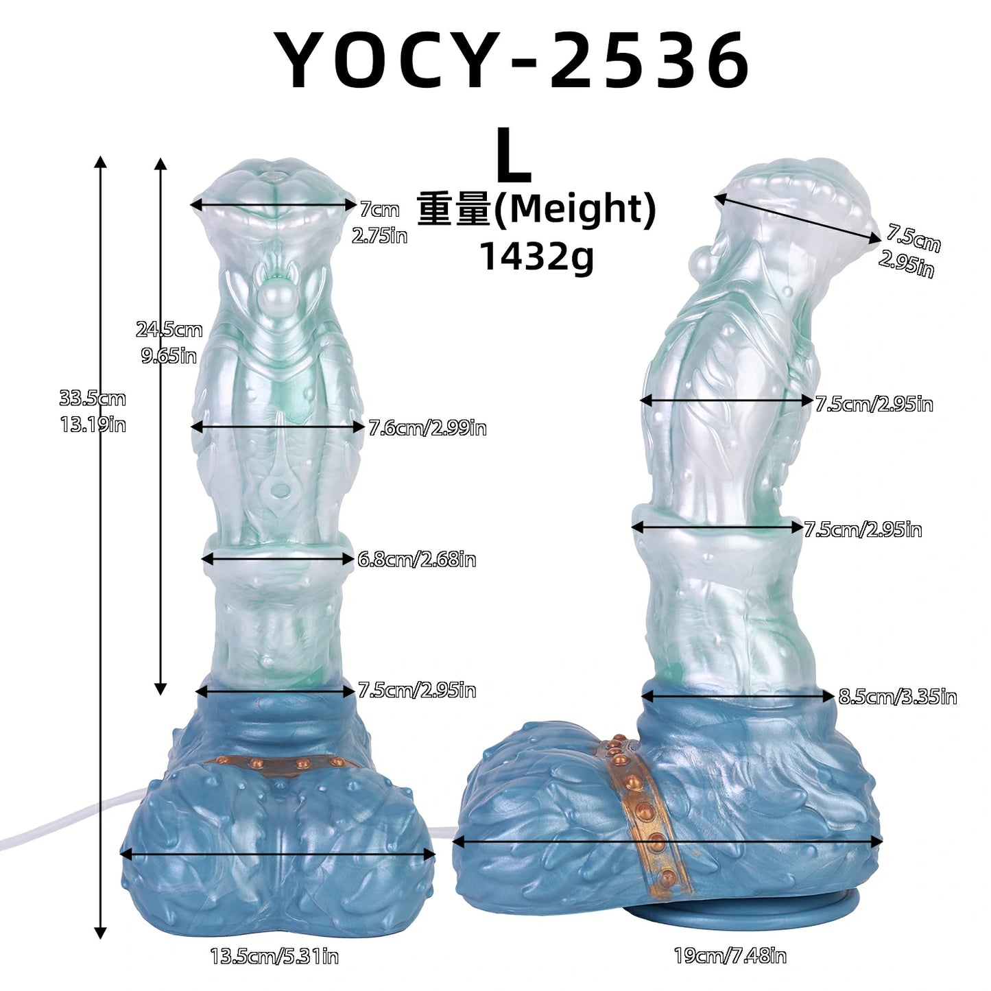ANOSX Fantasy Desktop Spray Dildo with Suction Base