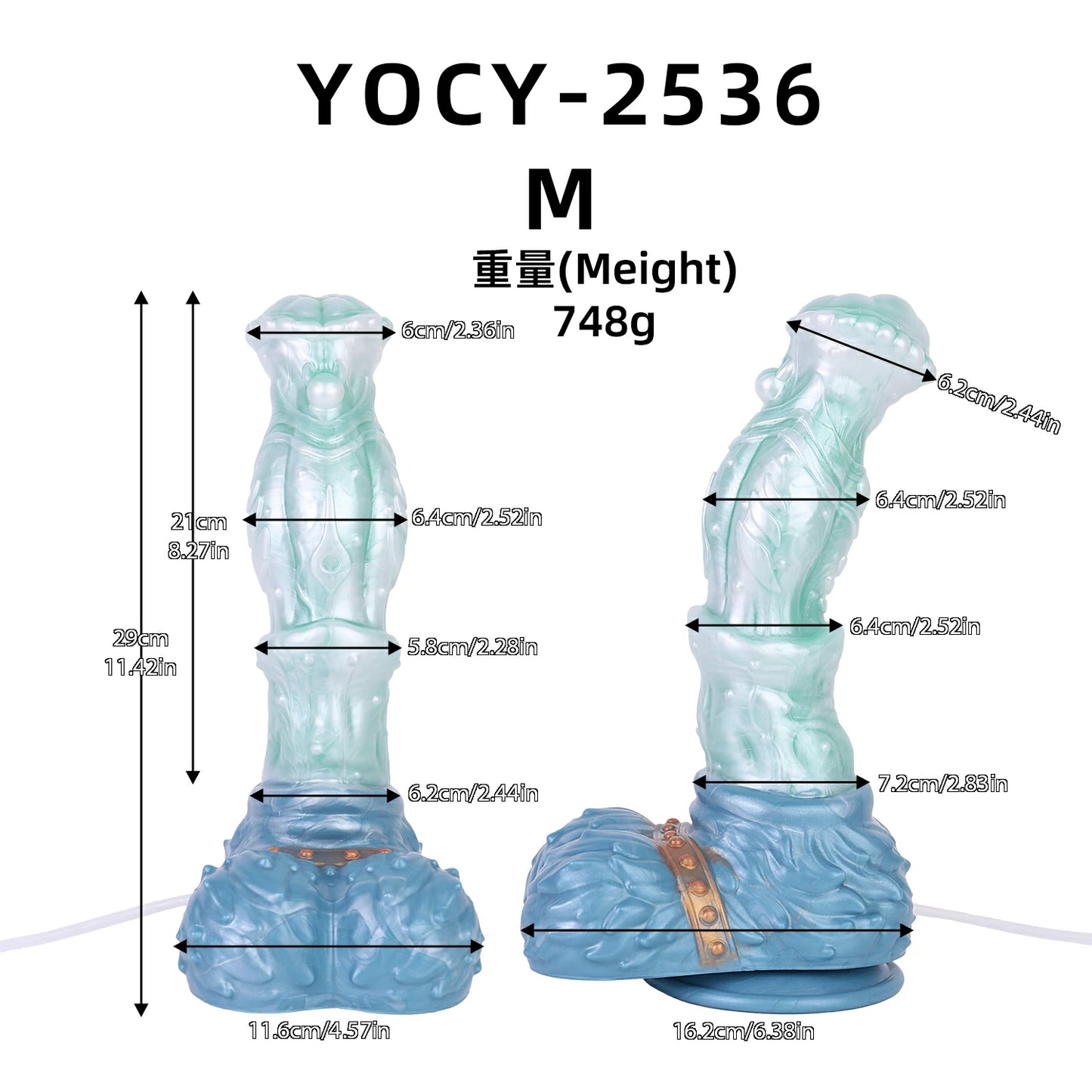 ANOSX Fantasy Desktop Spray Dildo with Suction Base