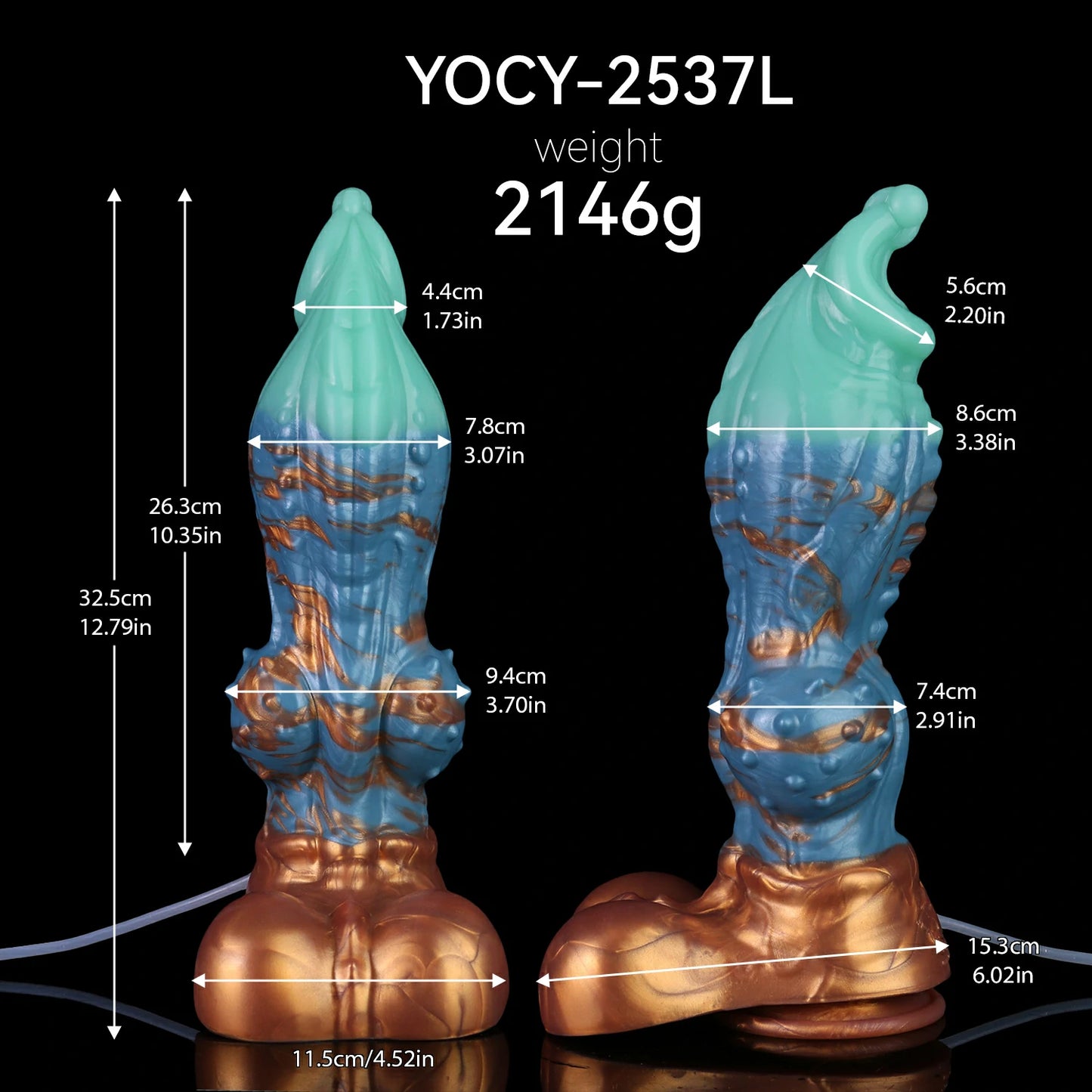 ANOSX Fantasy Desktop Spray Dildo with Suction Base
