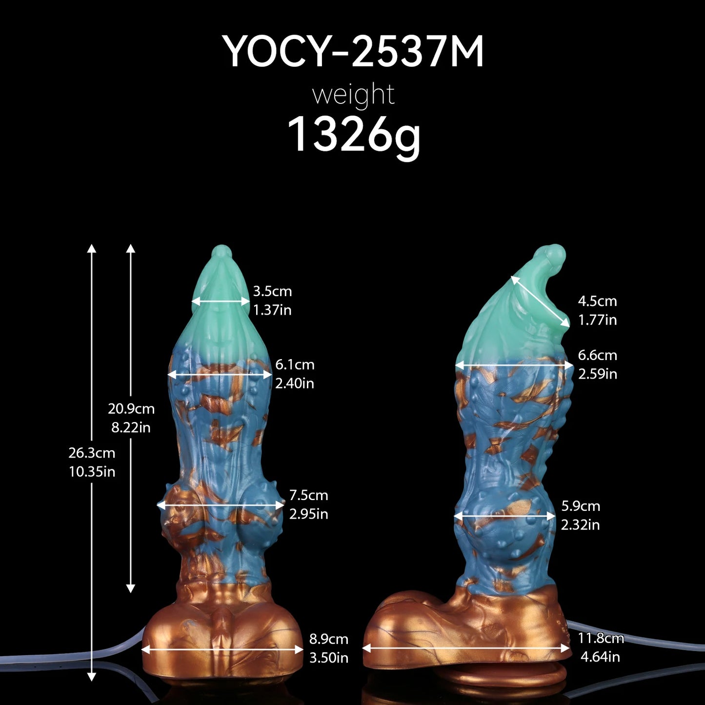 ANOSX Fantasy Desktop Spray Dildo with Suction Base
