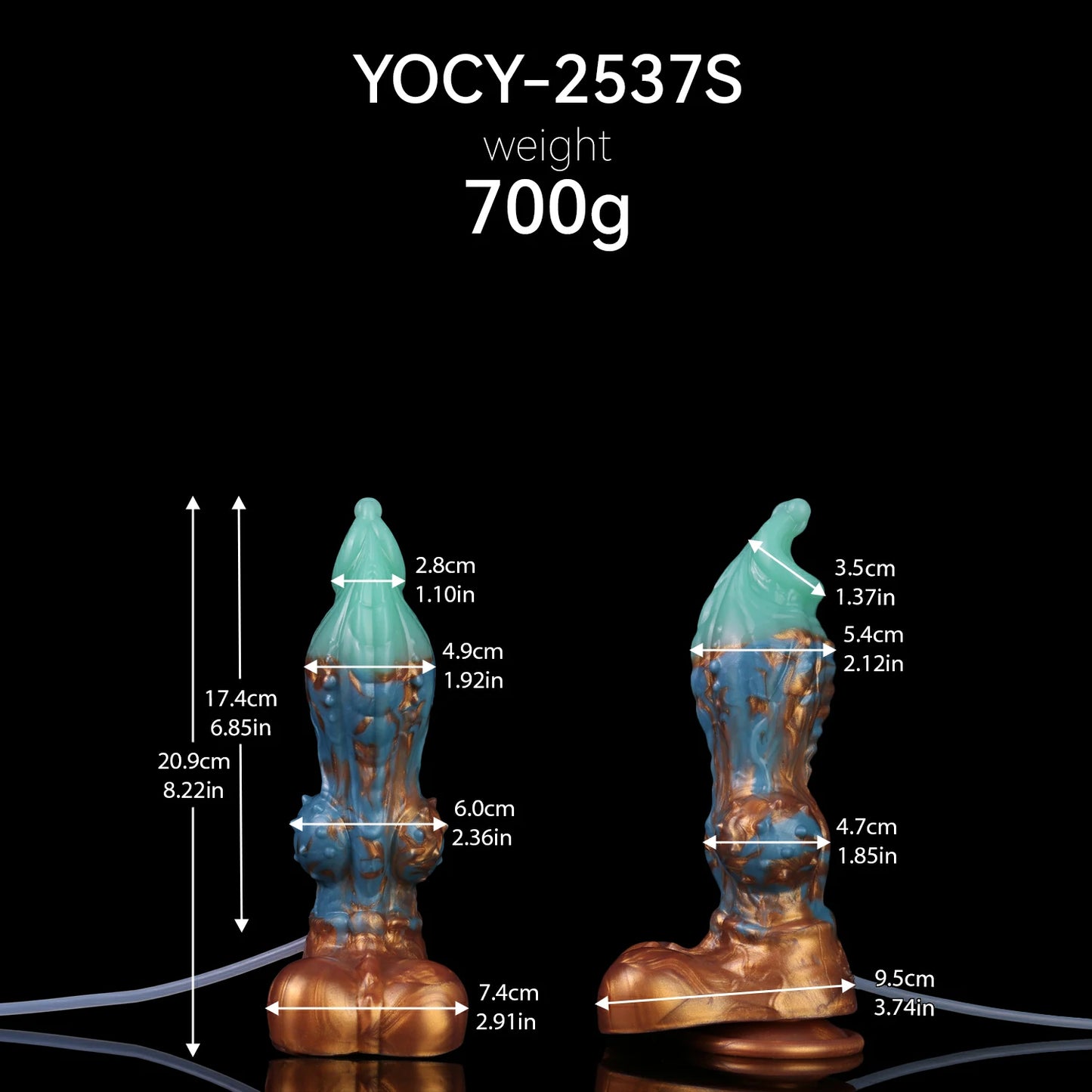 ANOSX Fantasy Desktop Spray Dildo with Suction Base