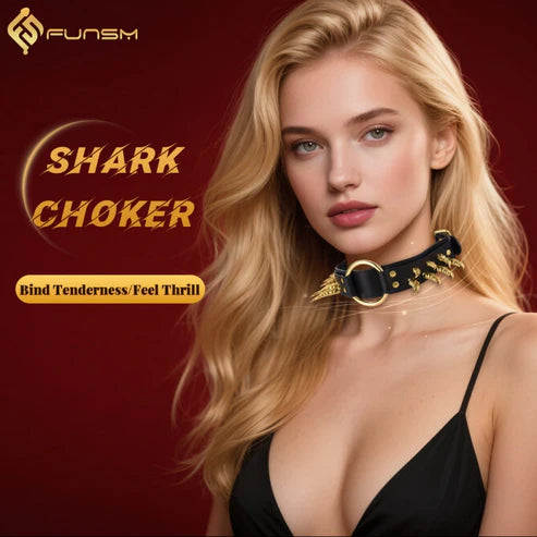 BDSM Wing Spiked Bondage Collar