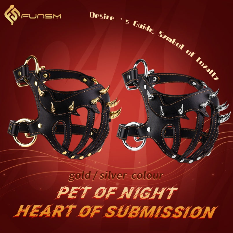 Strapon BDSM Fantasy Mask Bettie Bondage - Couples Sex Black Leather Gear