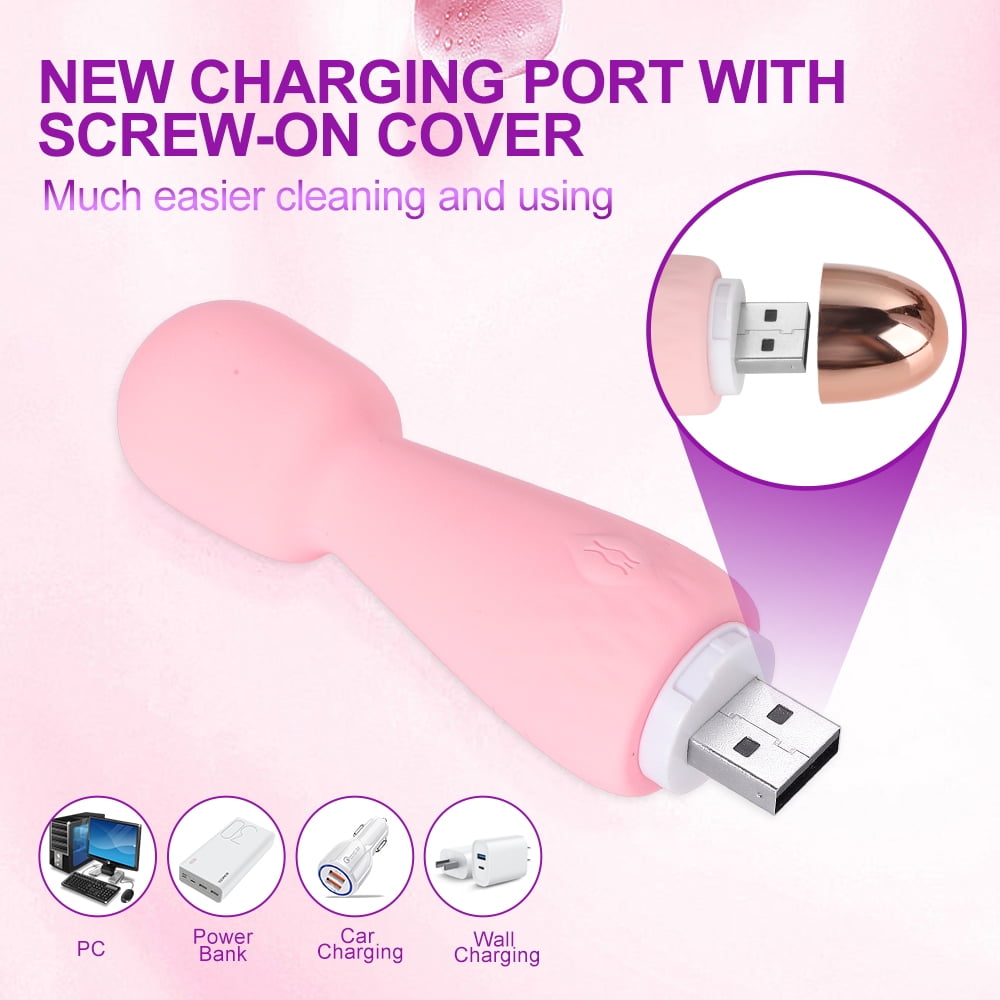 Birdsexy Mini Vibrator Sex Toys for Women, Female G-Spot Clitoris Stimulator Massager AV Vibrator Partners Toy for Women, 10 Vibrating Modes Rechargeable Small Vibrators, Pink