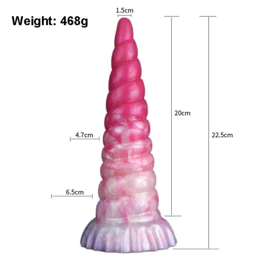 Unicorn Drill Monster Dildo 8.8 Inches anesidora Unicorn Drill Monster Dildo 8.8 Inches anesidora